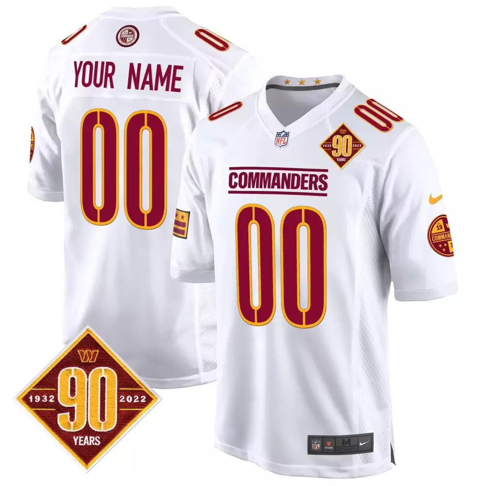Washington Commanders 90th Anniversary Game Jersey | Custom Stitched Fan Gear | For Youth | Limited Edition
