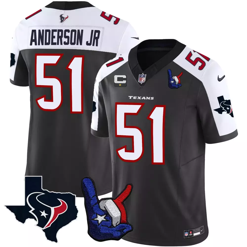 Will Anderson Jr. Houston Texans Black Alternate Hand Sign Vapor Jersey | Stitched Fan Gear for Men, Women & Youth
