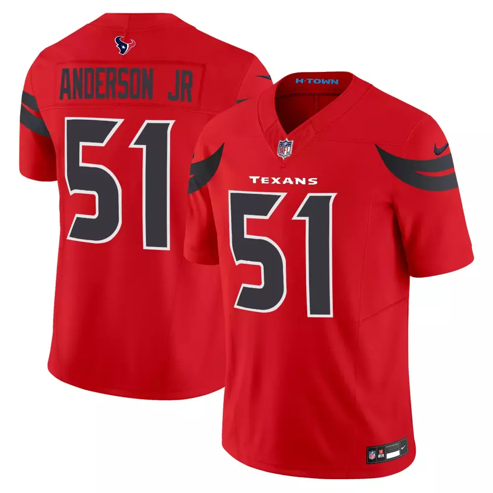 Will Anderson Jr. Houston Texans 2024 Vapor Limited Jersey V3 | Red Stitched Fan Gear | For Men, Women & Youth
