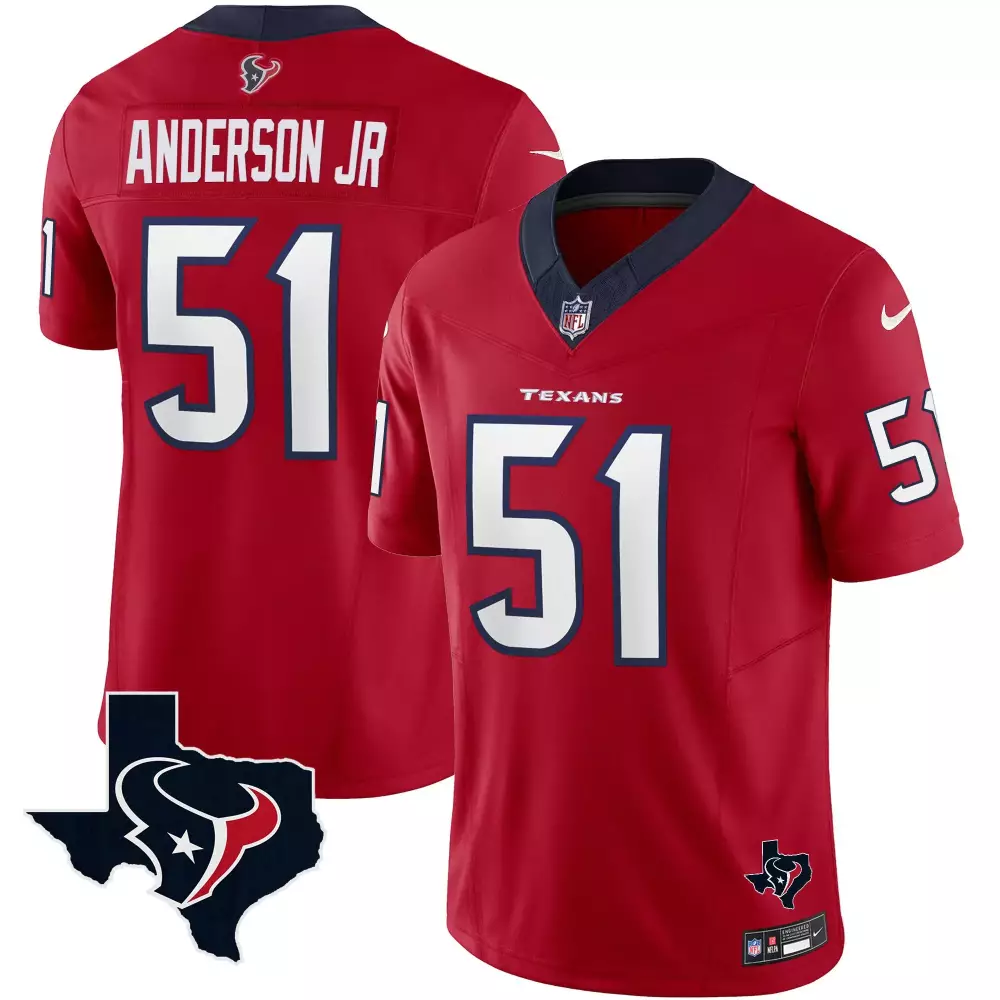 Will Anderson Jr. Houston Texans Vapor Limited Jersey | Red Stitched Fan Gear | For Men, Women & Youth