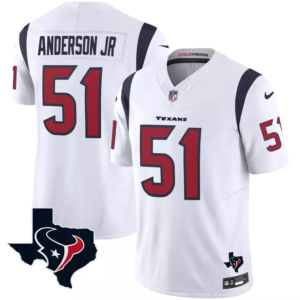 Will Anderson Jr. Houston Texans Color Rush Legend Vapor Jersey V2 | Stitched White | Fan Gear for Men, Women & Youth