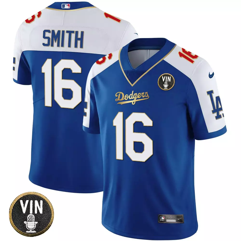 Will Smith Youth Dodgers 2023 Vapor Jersey | Royal Gold Stitched | Limited Edition Fan Gear | For Men, Women & Youth
