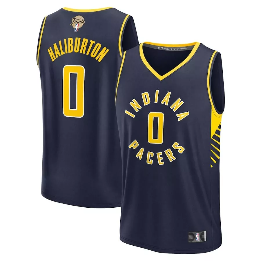 Women’s Tyrese Haliburton Indiana Pacers 2025 NBA Finals Fast Break Jersey | Navy | For Men, Women & You
