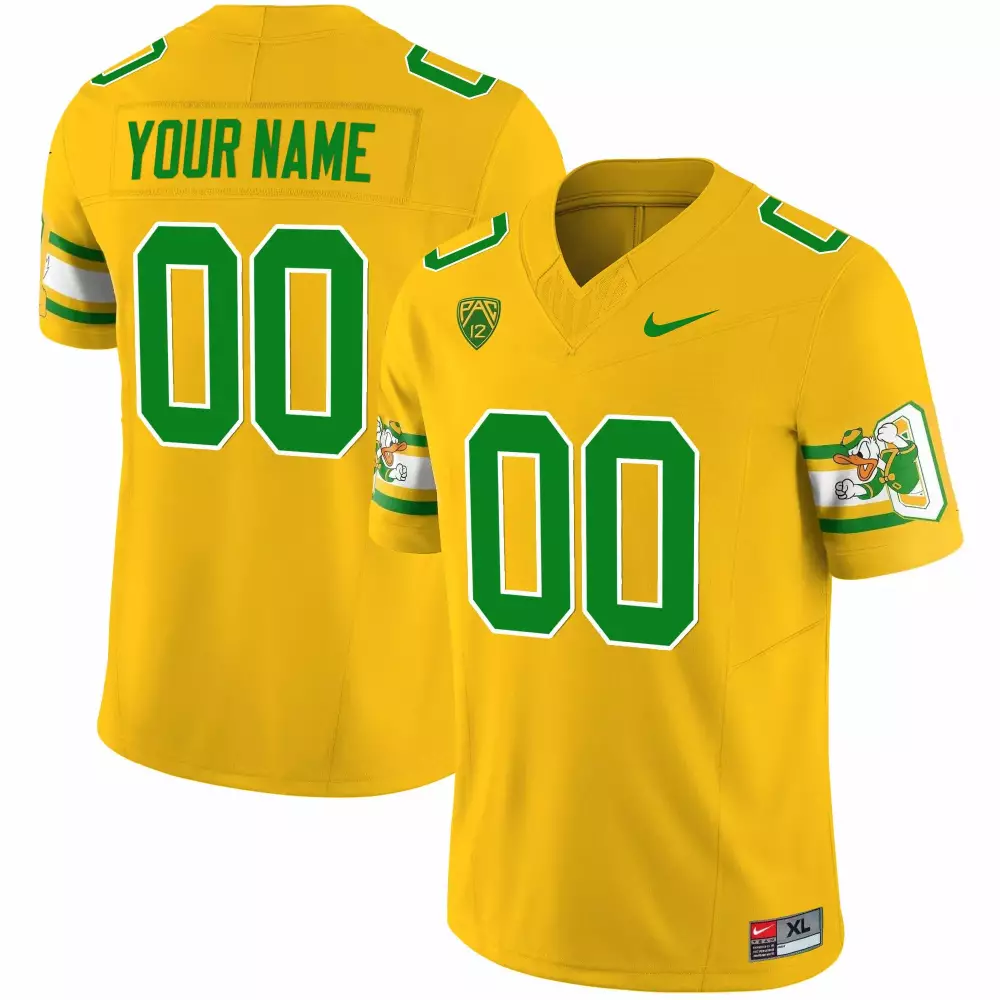 Oregon Ducks 1984 Throwback Jersey | Yellow Youth Custom Design V2 | Fan Gear for All Ages