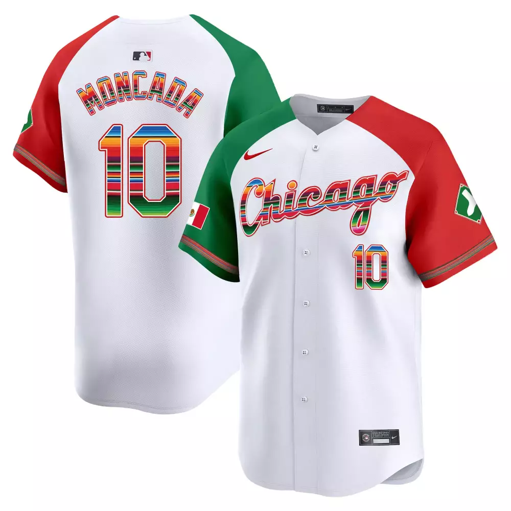 Yoan Moncada Alternate Men's Chicago White Sox Mexico Vapor Premier Limited Jersey | Version 3 | Fan Gear for Game Day | For Men, Women & Youth