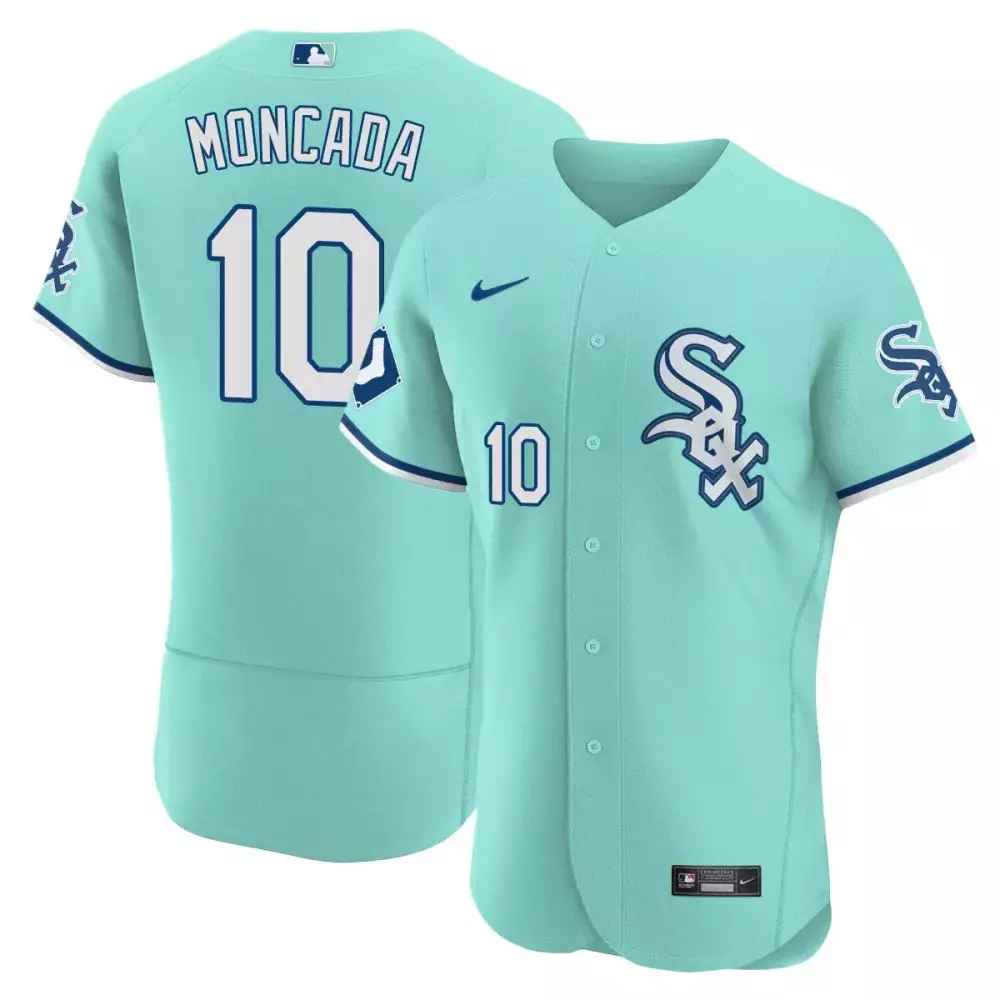 Yoan Moncada Chicago White Sox Men's Flex Base Teal Collection Jersey | All Stitched Fan Gear | For Men, Women & Youth