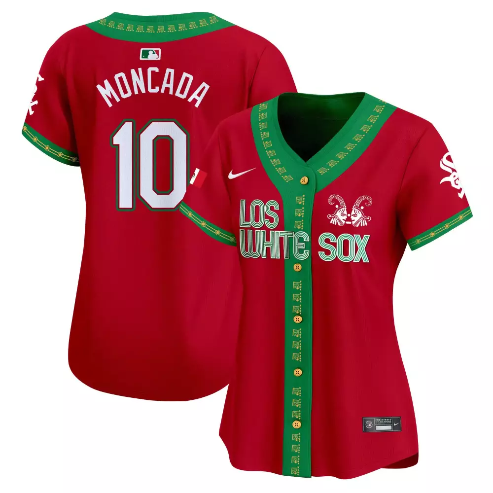 Yoan Moncada Red Chicago White Sox Women's Limited Edition Jersey | Stitched Fan Gear | For Women & Youth