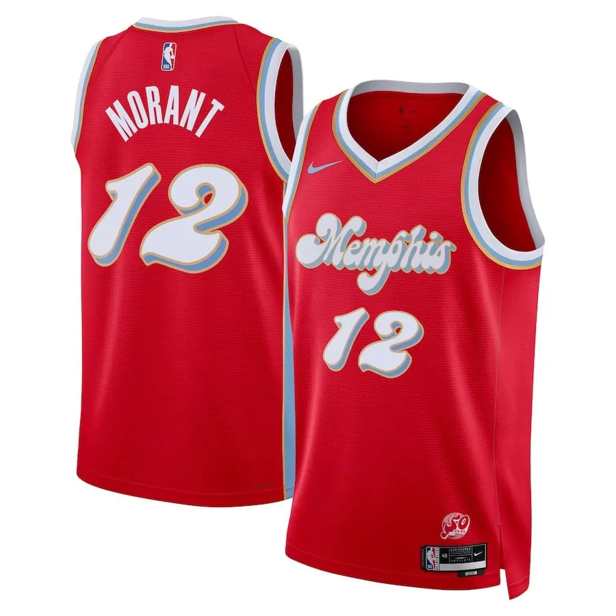 Ja Morant Memphis Grizzlies 2024-2025 City Edition Jersey | All Stitched | Youth Fan Gear | For Men, Women & Youth
