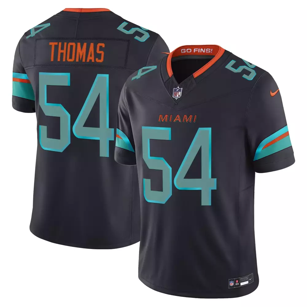 Zach Thomas Miami Dolphins Men's 2025 Rivalries Vapor Limited Jersey | All Stitched | Fan Gear for Game Day | For Men