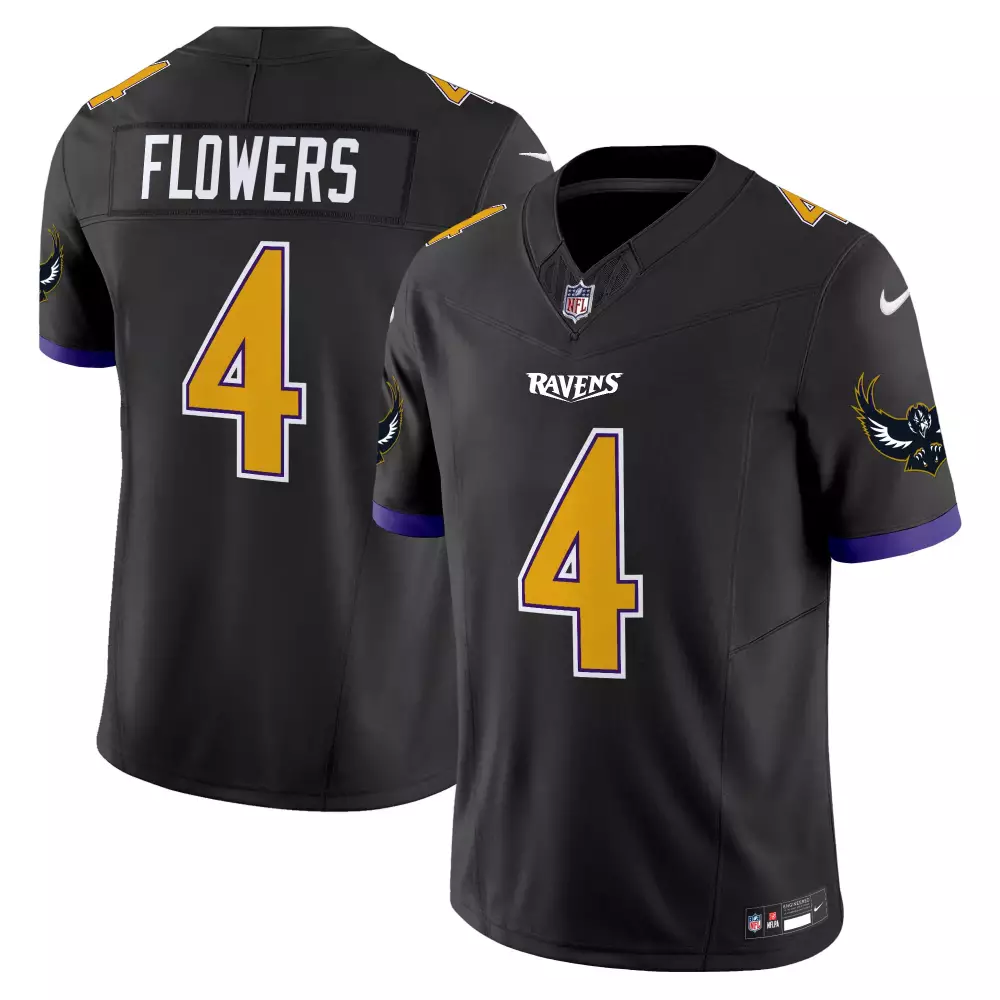 Zay Flowers Baltimore Ravens Black Special Limited Jersey V2 | Stitched Design | Fan Gear for Men, Women & Youth