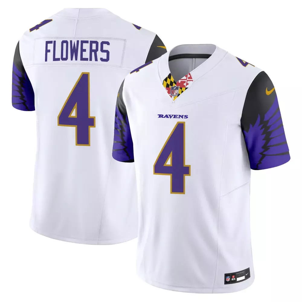 Zay Flowers Baltimore Ravens White Men's Special Vapor Limited Jersey | Stitched Fan Gear for Game Day | For Men, Women & Youth