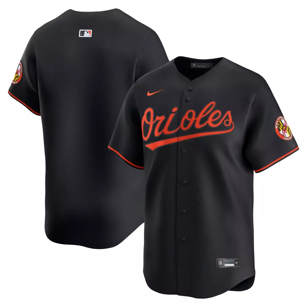baltimore orioles nike alternate limited jersey black