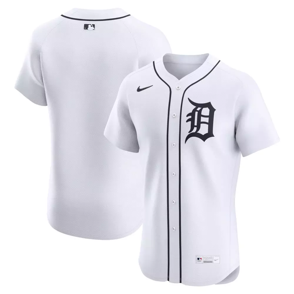 detroit tigers nike home elite jersey white