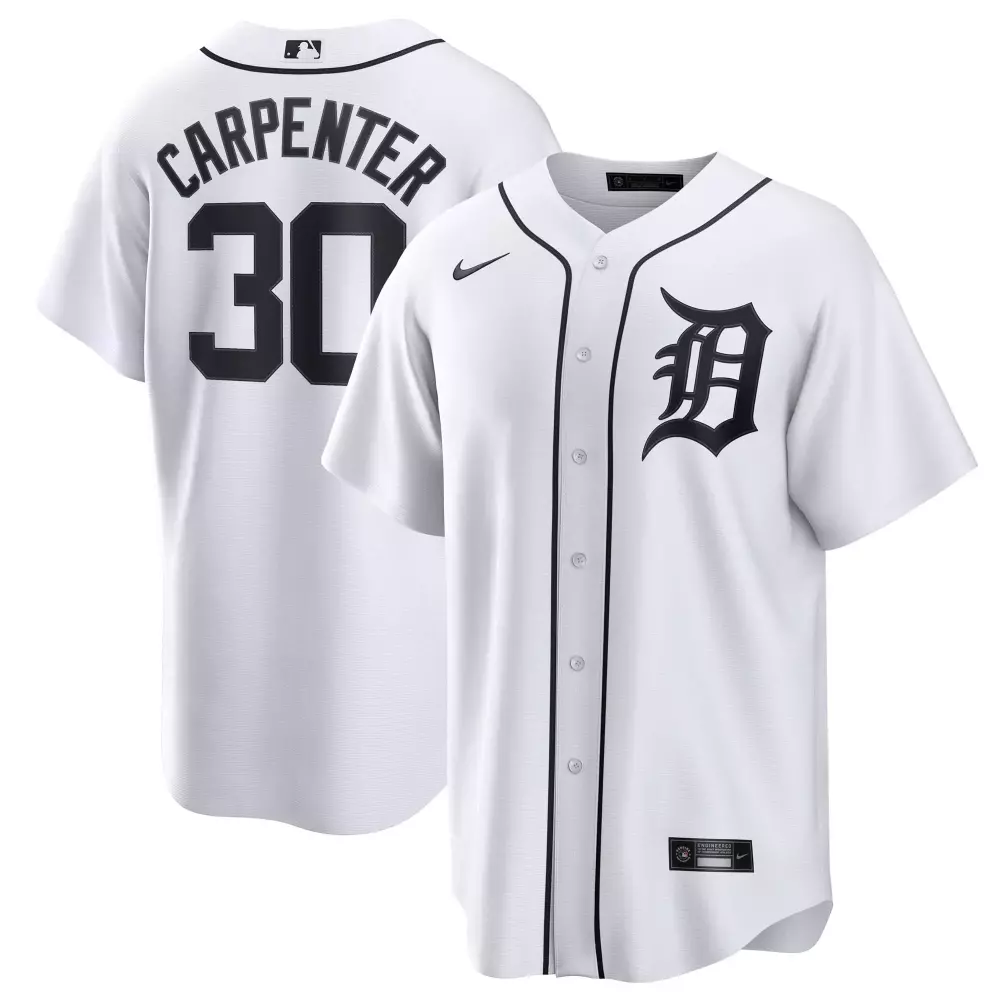kerry carpenter detroit tigers nike home replica jersey white