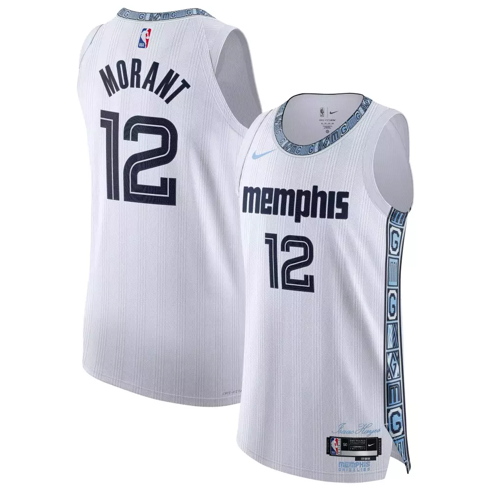 ja morant memphis grizzlies nike unisex 2025 26 authentic jersey city edition white