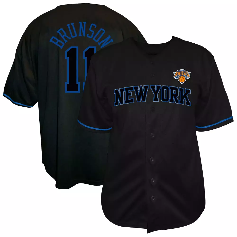 jalen brunson new york knicks fanatics big tall name number fashion jersey black