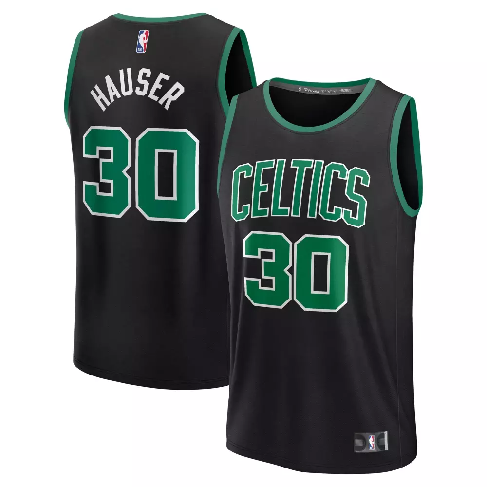 sam hauser boston celtics fanatics fast break replica player jersey statement edition black