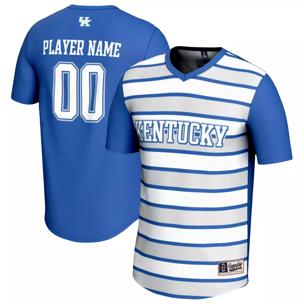 Personalized Kentucky  Wildcats Gameday Greats Nil Pick Player Collegiate Soccer Lightweight Fashion Royal T-shirt Jersey – Blue