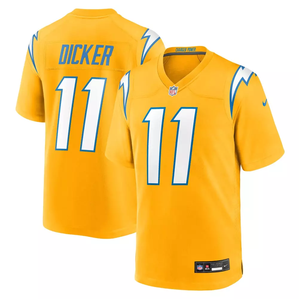 cameron dicker los angeles chargers nike alternate game jersey gold
