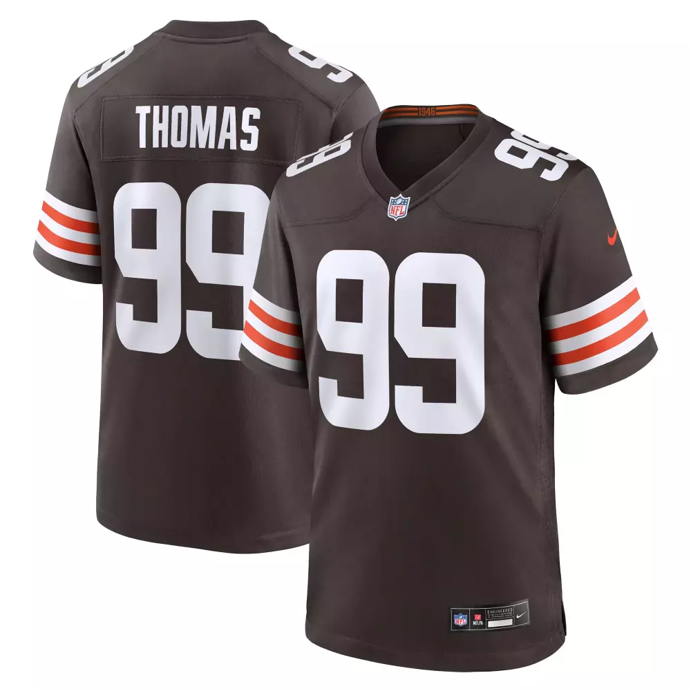cameron thomas cleveland browns nike team game jersey brown
