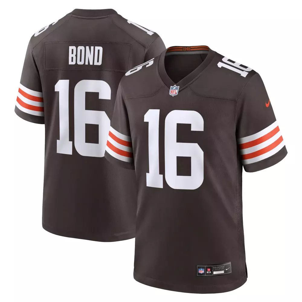 isaiah bond cleveland browns nike team game jersey brown