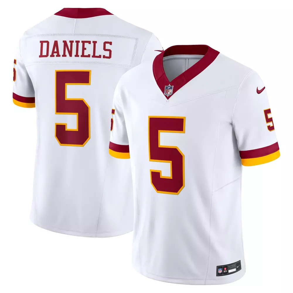 jayden daniels washington commanders nike vapor f u s e limited super bowl era jersey white
