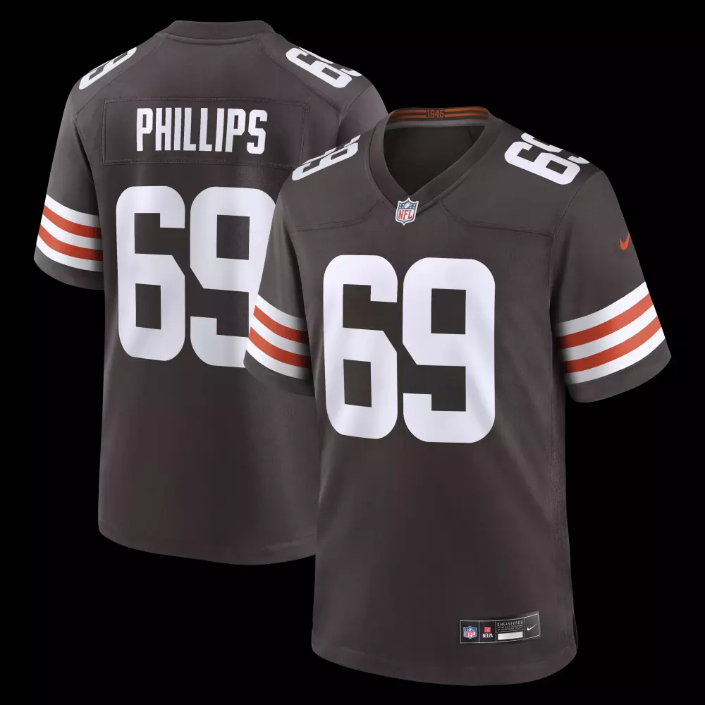 tyre phillips cleveland browns nike team game jersey brown
