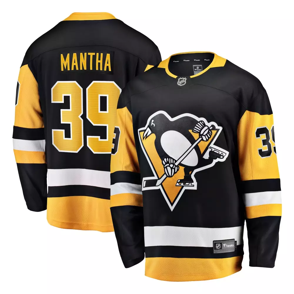 Personalized Pittsburgh Penguins  Anthony Mantha Fanatics Home Breakaway Hockey Jersey – Black