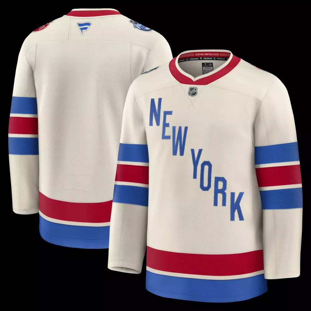 Custom New York Rangers  2020 Winter Classic Fanatics 2026 NHL Premium Beige Hockey Jersey – Cream