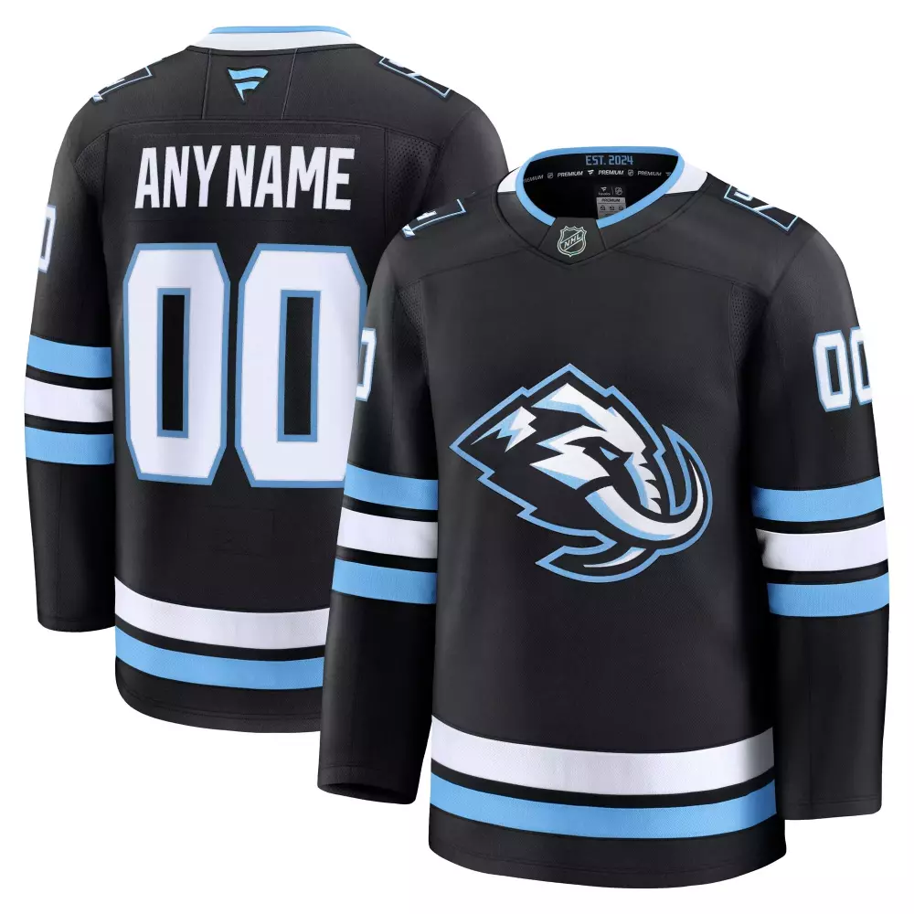 utah mammoth fanatics home premium custom jersey black